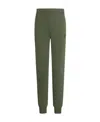 Ea7 Foot-bound Sweatpants In Green