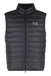 Ea7 Emporio Armani Full Zip Down Vest In Black