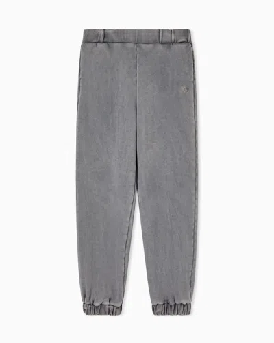 Ea7 Fullness Vigor7 Cotton Joggers In Gray