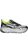 Ea7 Geometric-patterned Sneakers In Gray
