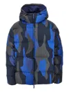 Ea7 Camouflage Ripstop Padded Jacket In Blue
