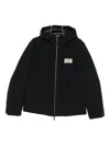 Ea7 Gold Label Hooded Jacket In Black