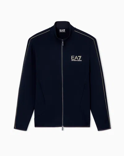 Ea7 Gold Label Viscose-blend Sweatshirt In Multi