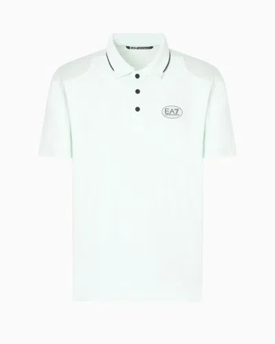 Ea7 Golf Pro Polo Shirt In Ventus7 Technical Fabric In Green