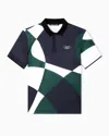 Ea7 Golf Pro Printed Polo Shirt In Ventus7 Technical Fabric In Blue