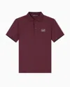 Ea7 Golf Pro Short-sleeved Polo Shirt In Ventus7 Technical Fabric In Red