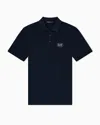 Ea7 Golf Pro Short-sleeved Polo Shirt In Ventus7 Technical Fabric In Black