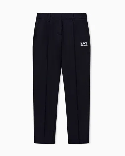 Ea7 Golf Pro Straight-cut Trousers In Lightweight Stretch Fabric