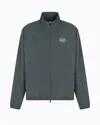 Ea7 Golf Pro Stretch Technical Fabric Jacket In Grey