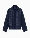 Ea7 Golf Pro Ventus7 Technical Fabric Jacket In Blue