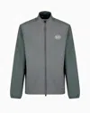 Ea7 Golf Pro Ventus7 Technical Fabric Jacket In Grey