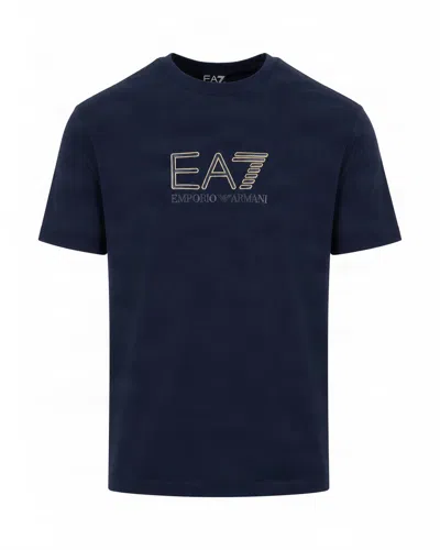 Ea7 Graphic Logo T-shirt In Animal Print
