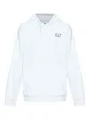 Shop Ea7 Graphic-print Hoodie In Weiss