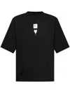 Ea7 Graphic-print Oversized T-shirt In Schwarz