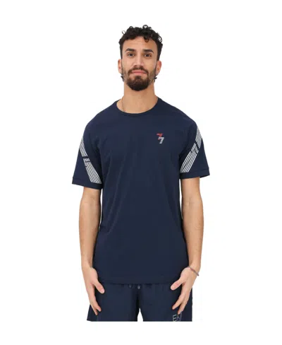 Ea7 Graphic Sleeve T-shirt In Black