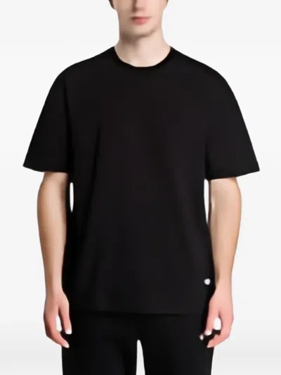 Ea7 Graphic-print Pocket T-shirt In Black