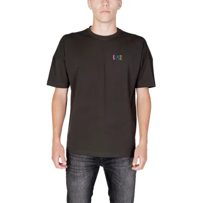 Ea7 Gray Cotton T-shirt