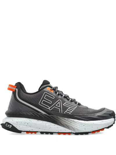 EA7 GREY LACE UP SNEAKERS