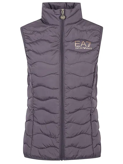 EA7 GREY LOGO VEST