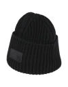 Ea7 Hat Black Size M Wool, Polyamide In Black
