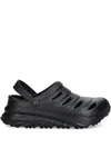Ea7 Heel-strap Perforated Clogs In Black