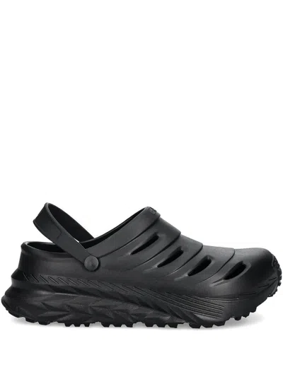 Ea7 Heel-strap Perforated Clogs In Black