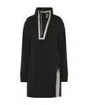 Ea7 High Collar And Long Sleeves Sweater In Black