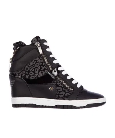 Ea7 High-top Leisure Sneakers In Black