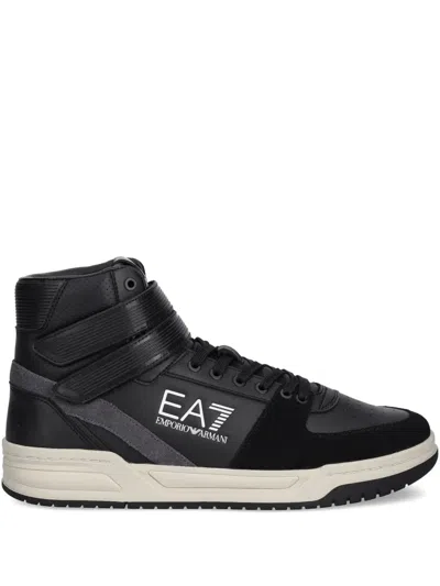 Ea7 High-top Sneakers In Black