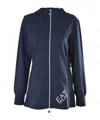 Ea7 Hoded Zipper Casual Jacket In Black