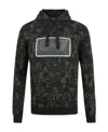 Ea7 Hooded Camouflage Sweater In Black