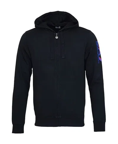 Ea7 Hooded Casual Jacket In Black