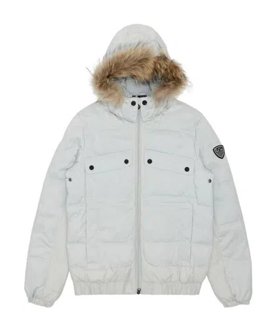 Ea7 Hooded Casual Jacket In White