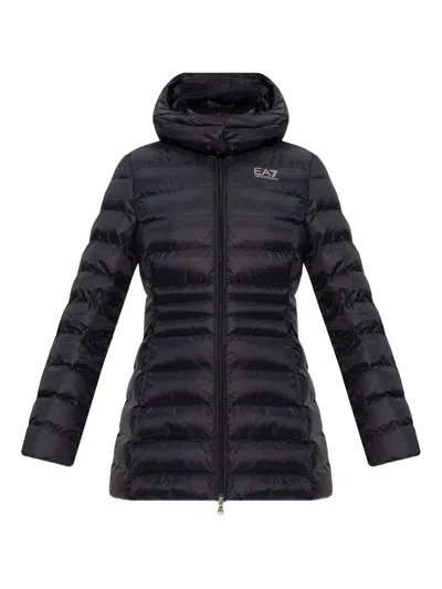 Ea7 Hooded Jacket In Black