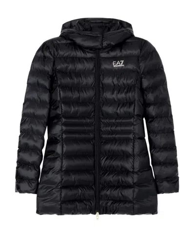 Ea7 Hooded Jacket In Black