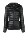 Ea7 Hooded Jacket In Black