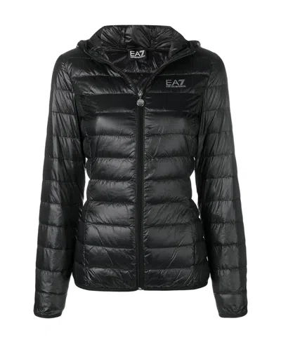 Ea7 Hooded Jacket In Black