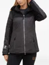 Ea7 Hooded Logo Jacket In Black