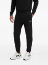Ea7 Hooded Logo Jumpsuit In Black