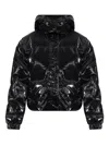 Ea7 Hooded Padded Jacket In Black