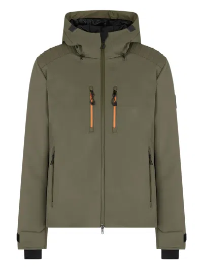 Ea7 Hooded Padded Jacket In Green