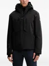 Ea7 Hooded Ski Jacket In Black