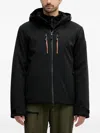 Ea7 Technical Softshell Ski Jacket With Stratum7 Padding In Black