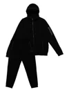 Ea7 Hooded Tracksuit In Black