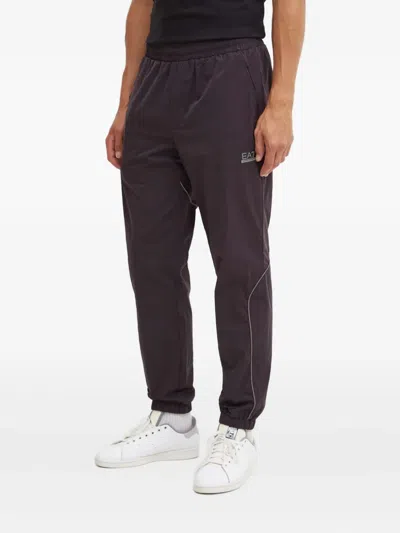 Ea7 Hooded Zip Jumpsuit In Blue