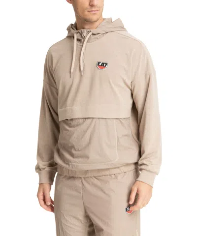 Ea7 Hoodie In Beige