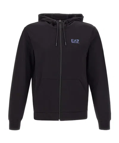 Ea7 Hoodie In Black