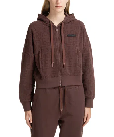 Ea7 Hoodie In Brown