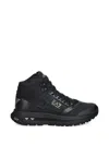 Ea7 Ice Altura Ankle Boots In Black