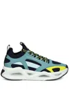 Ea7 Infinity Cage Mesh-panelled Running Sneakers In Blue